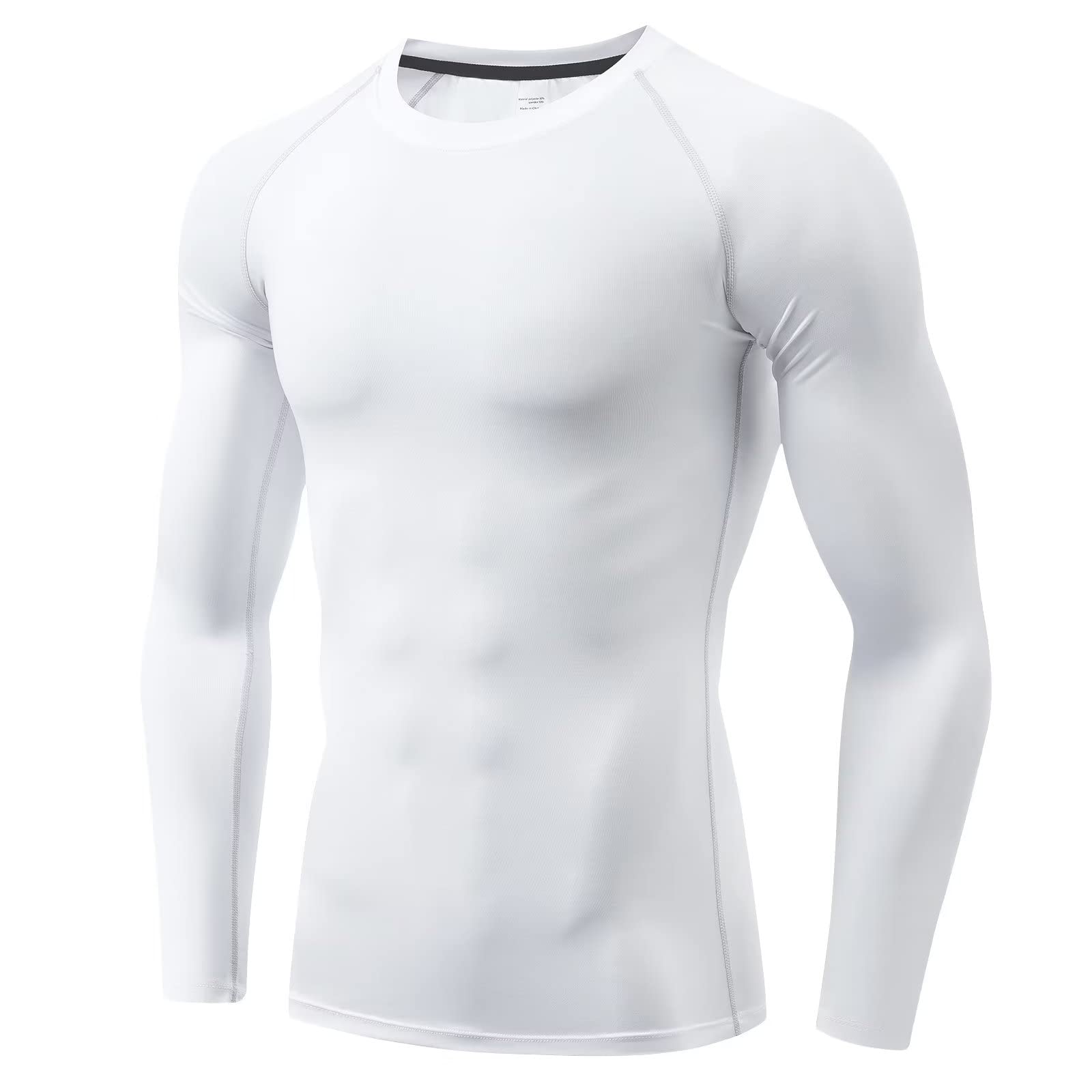 TERODACOBase Layer Mens Long Sleeve Soft Gym T Shirts Men UPF 50+ Moisture Wicking Compression Tops for Men Running Sports Cycling Top,Breathable Quick Dry Stretchy