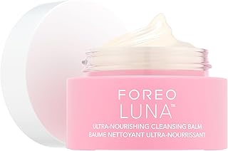 FOREO LUNA Bálsamo limpiador nutritivo, removedor de maquillaje suave e impermeable, limpiador de aceite sin agua, removedor de maquillaje de ojos, vegano, libre de crueldad y fragancia, ecológico,