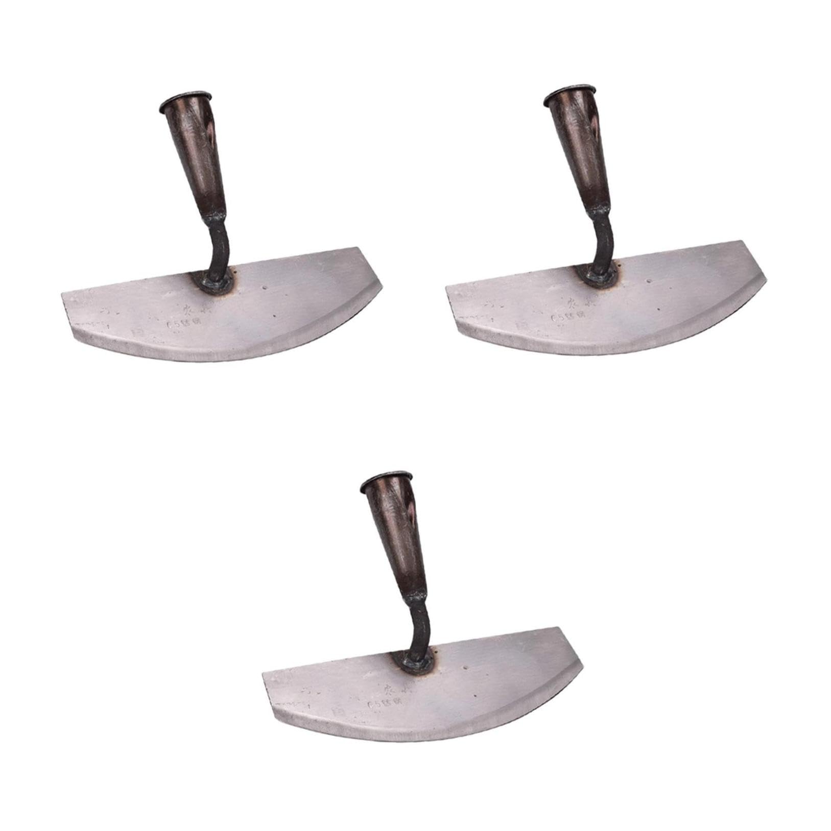 Toyvian 3 Stck. Hand Hacke Gartenwerkzeug Tragbare Unkrautentferner ohne Griff für Gartenarbeiten Graben und Jäten