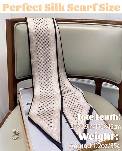 Head Scarf For Women 59" Hair Neck Fashion Long Scarves for Bag2