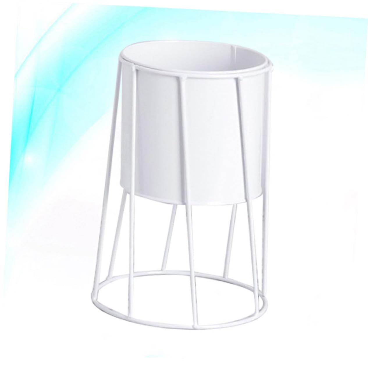 blumenstandStk Blumentopfhalterung Aus Metall Zimmerpflanzen Drinnen Leben Bonsaischalen Aus Metall Blumentopf Aus Metall Tischständer Pflanztöpfe Drinnen Anlage Weiß Kleiner Blumentopf