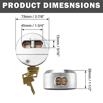 セキュリティ・セーフティ kaz RESET-903 Heavy Duty Hidden Shackle Padlock, Keyed Different