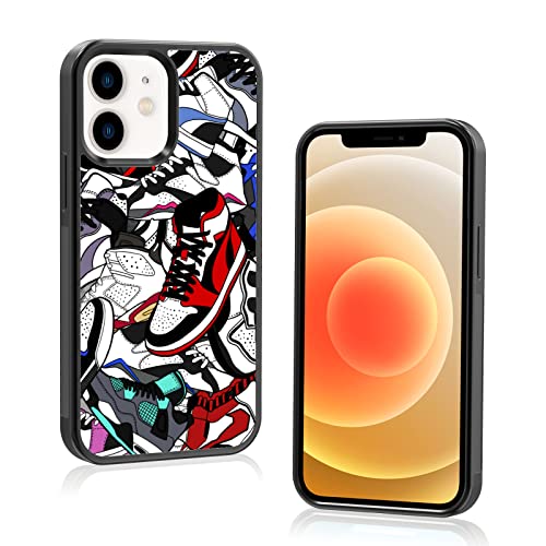 Axulimin Cool Shoe Phone Case for iPhone 12 Mini Case for Teen Boys Men Kids Boys - 5.4 Inch