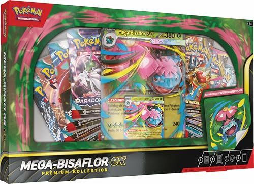 Pokémon-Sammelkartenspiel: Premium-Kollektion Mega-Bisaflor-ex (1 holografische Promokarte, 1 überdimensionale Promo-Wac...