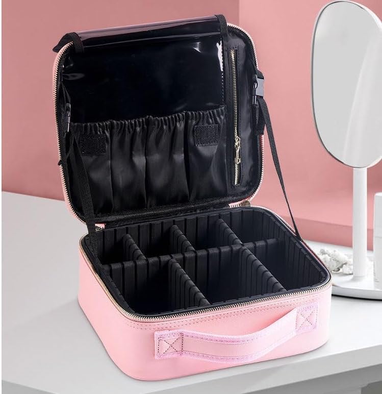 Makeup bag with large capacity, makeup storage for artists, embroidery, portable case image 5