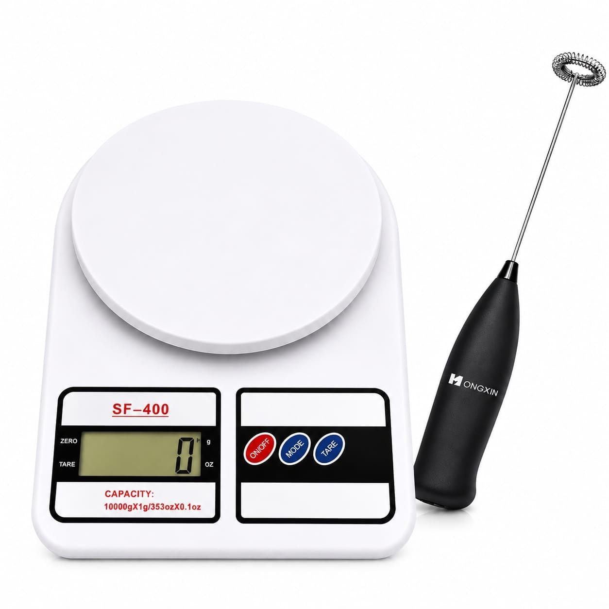SF-400 Digital Kitchen Weighing Scale, 10kg x 1g High Precision Food Scale with LCD Display, Tare Function, g/oz Units for Baking, Cooking & Meal Prep | Free Coffee Beater | Batteries Included-picture-28