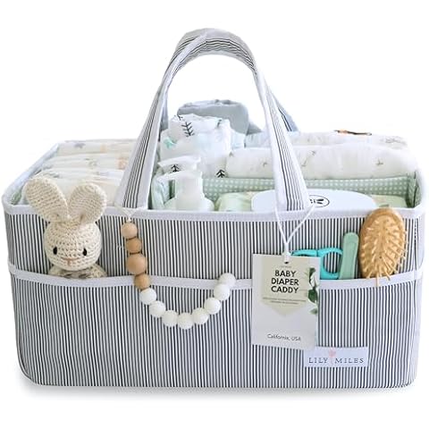 Lily Miles Baby Diaper Caddy Organizer Cover