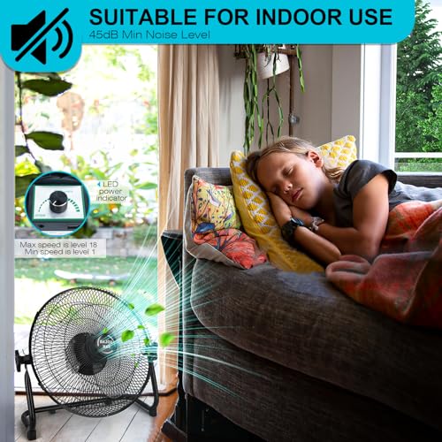 DBF Ventilador solar operado por bateria de 30 cm, painel solar 2 em 1 alimentado por carregador CA