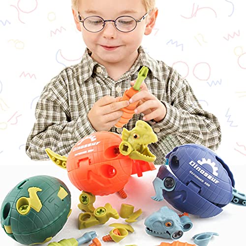 windyday 4 Stück Dinosaurier Spielzeug Mit Schrauben Dinosaurier Montage Spielzeug Demontage Dinosaurier Spielzeug… – Bild 3