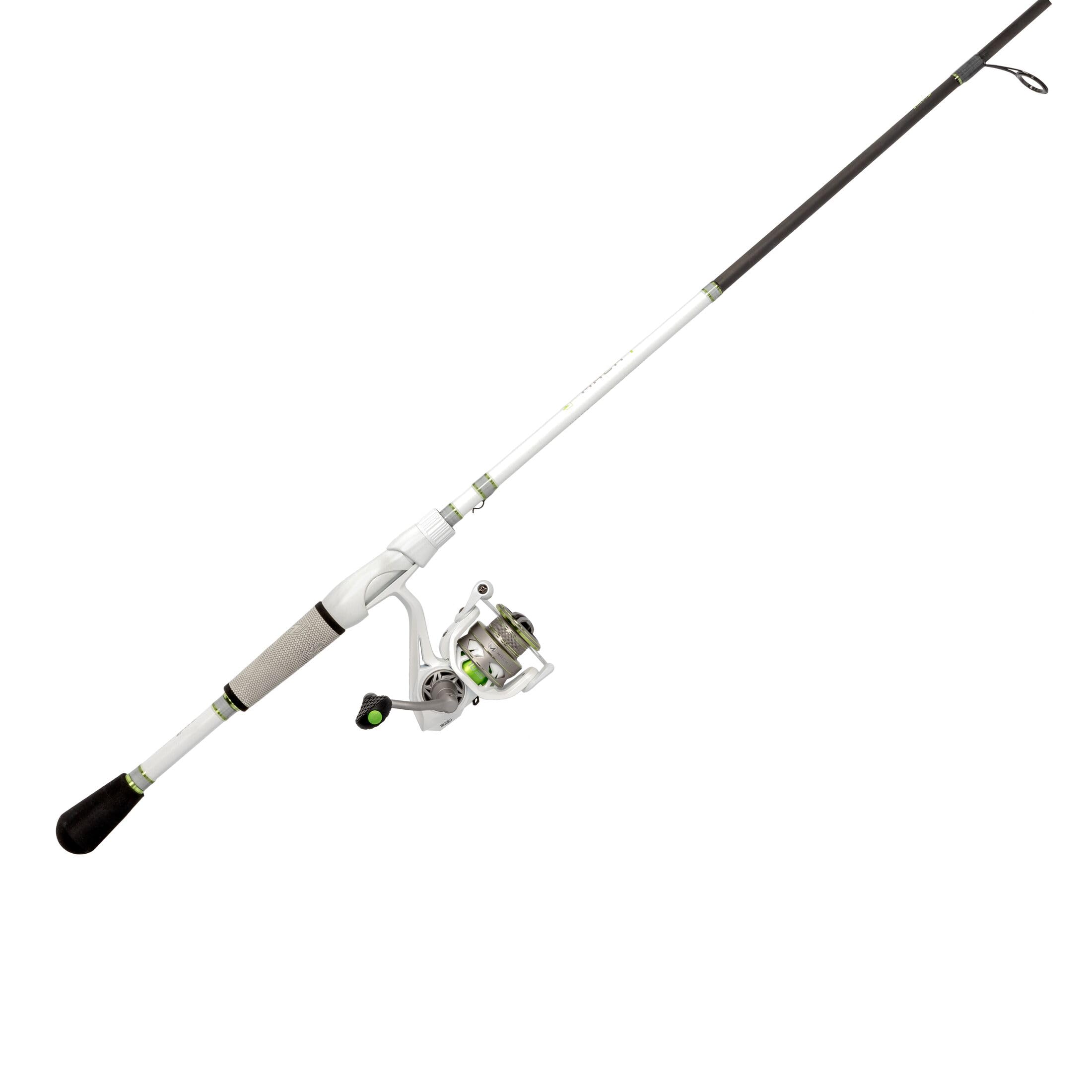 Lew’s MACH 1 Spinning Reel and Fishing Rod Combo, 6-Foot 6-Inch 2-Piece IM7 Graphite Rod, Med-Light Power Fast Action, Size 200 Reel, 6.2:1 Gear Ratio