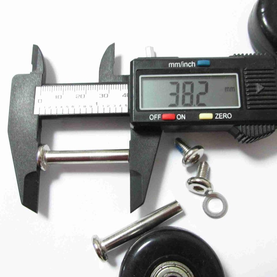 2 Set Luggage Suitcase Replacement Wheels Axles Deluxe Repair OD 50mm New3