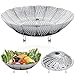 Produktbild Royouzi Dampfgarer Einsatz Einstellbar DäMpfeinsatz Durchmesser Offen 27cm Stainless Steel Steamer DäMpfeinsatz FüR KochtöPfe GemüSedäMpfer Zusammenklappbar Steamer Insert FüR Alle KochvorgäNge