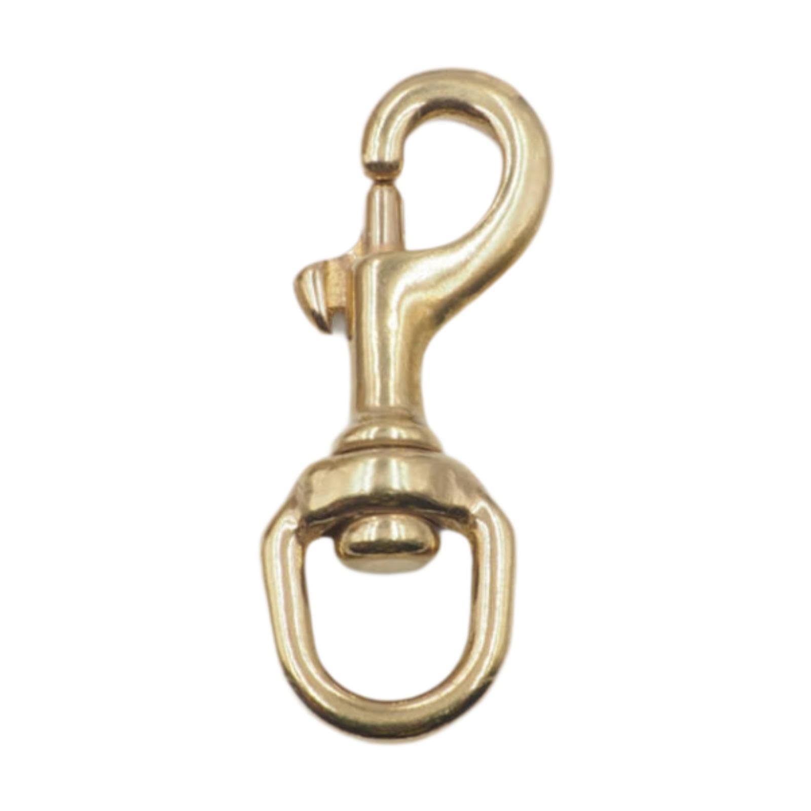 zelphora brass snap hook attachment key ring hook clip for diy crafts outdoor lanyard 1.6cmx8cm
