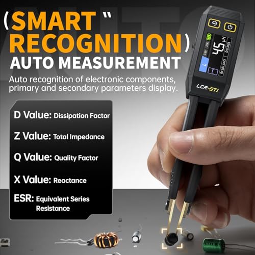 Image of LCR-ST1 Mini Smart Bridge Tweezer LCR SMD Tester Resistance Capacitance Inductance Continuity Diode Test Measurement Tools