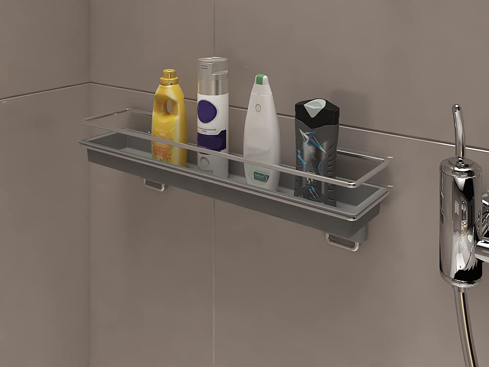 Hepo Stainless Steel Accessory Shelf Multipurpose Bathroom Rack/Shelf with soap Dispenser Bathroom Accessories |5 Years Replacement Warranty Against Rusting (Grey, 450 mm) Set of 1 | 928037000 (B082KZLWBZ) Amazon Price History, Amazon Price Tracker