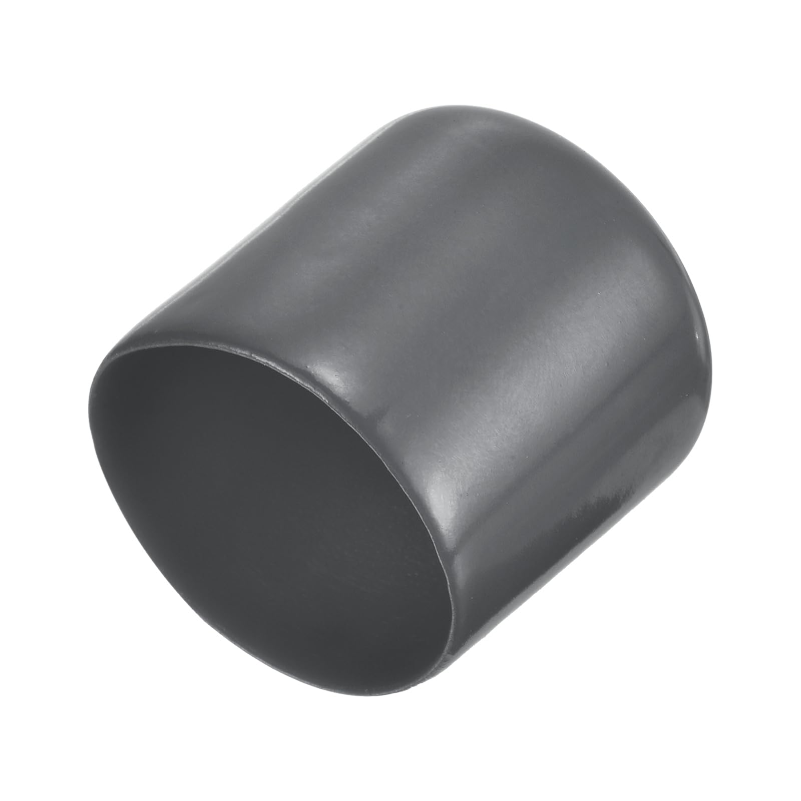 uxcell 4pcs Rubber End Caps 1 1/4"(32mm) ID Vinyl Round End Cap Cover Screw Thread Protectors Dark Grey