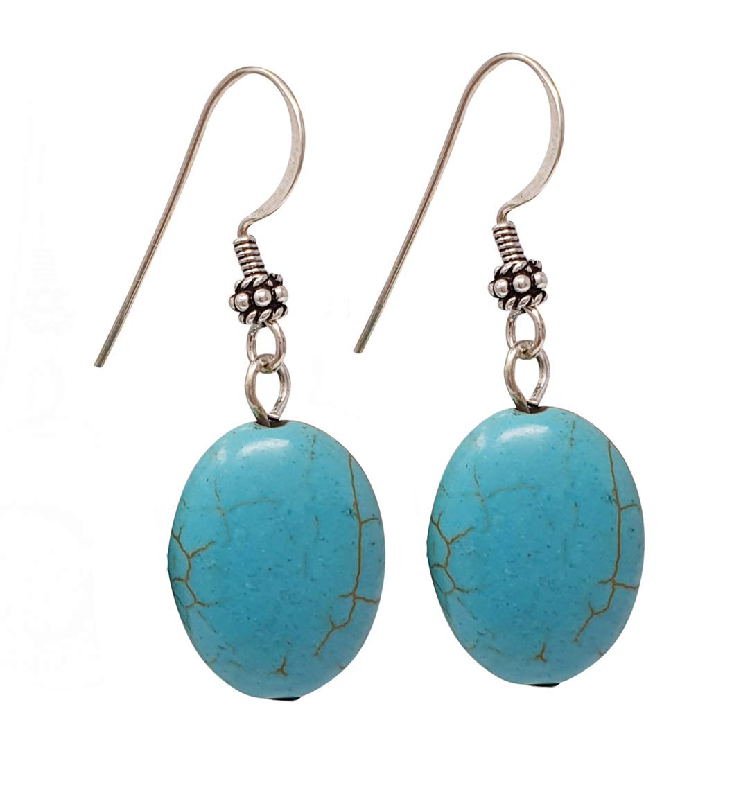 Treasure BayTreasureBay Stunning Handmade Natural Gemstone Earrings for Women Made with Sterling Silver