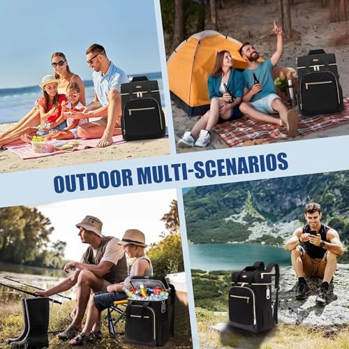 Image of Backpack Cooler Insulated Leakproof, Soft Cooler for Outdoor Camping Hiking