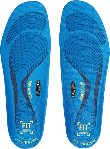 Palmilha de gel KEEN Utility K-30 para suporte de arco neutro em botas de trabalho, Azul, Small