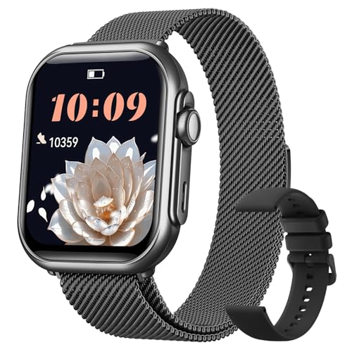 Smart Watches for Women Men, 1.83' HD Smart Watch for Android iPhone with Calls/Messages/Notifications, Sleep/Heart Rate/SpO2/Blood Pressure Monitor, 110+ Sports Modes Fitness Watch, 1000mAh Battery