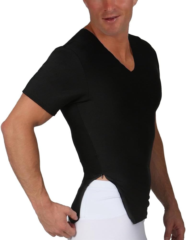 Insta Slim Compression V-Neck with Right Side Zip VS00Z1