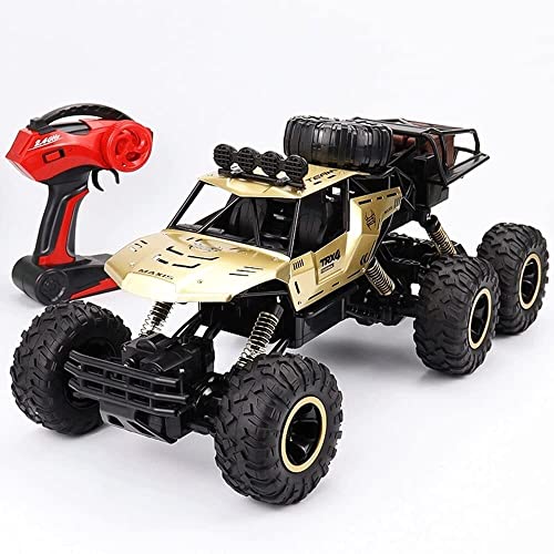 Bkrred Ferngesteuertes Auto 1/12 Skala 6 Rad 4WD Ferngesteuerter LKW 35° Klettern All Terrain RC Geländewagen Elektrisches Rennauto Ferngesteuertes Modell Geländewagen Spielzeug Cover