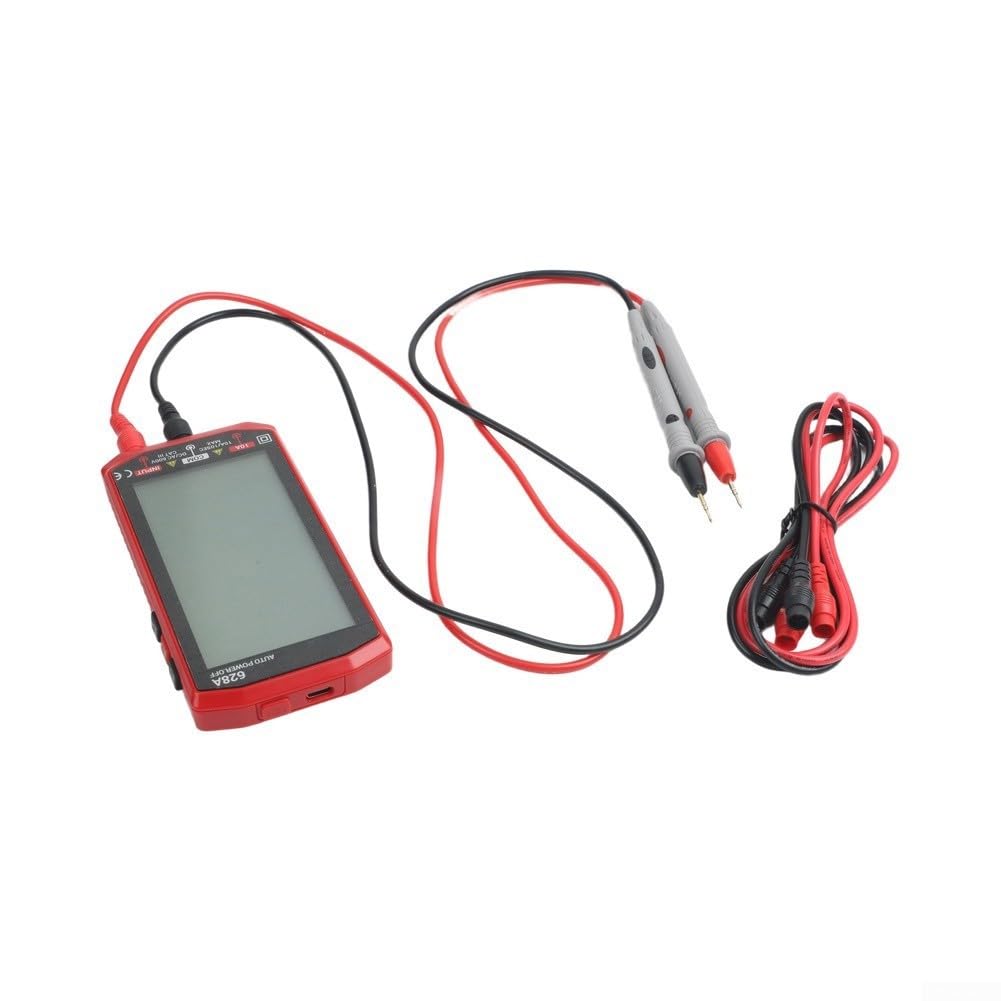 Multimeter für usb-c Aufladbar NCV Spannungsprüfer Multimeter(628A red Pro)