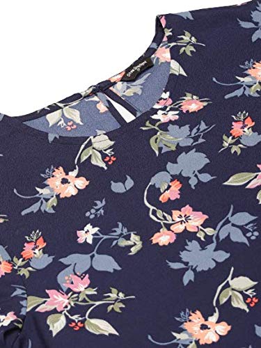 Image of Style Quotient Women Abstract Printed Polyester Smart Casual Top