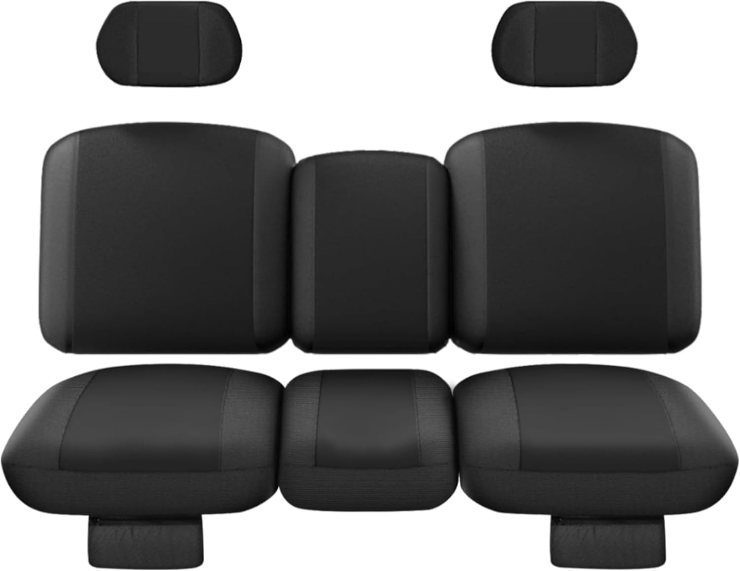 LKV UTV Seat Covers for Can Am Defender Max HD8 HD9 HD10 All Modles, Front Two Doors Split Bench UTV Seat Covers, Accessories for Can-am Defender