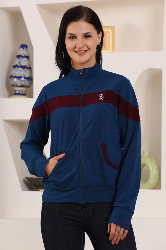 Image of Jhoomantroo Women's Atheletic Gym Running Sports TrackJacket | Regular Casual Fit | TrackJacket for Girls & Women