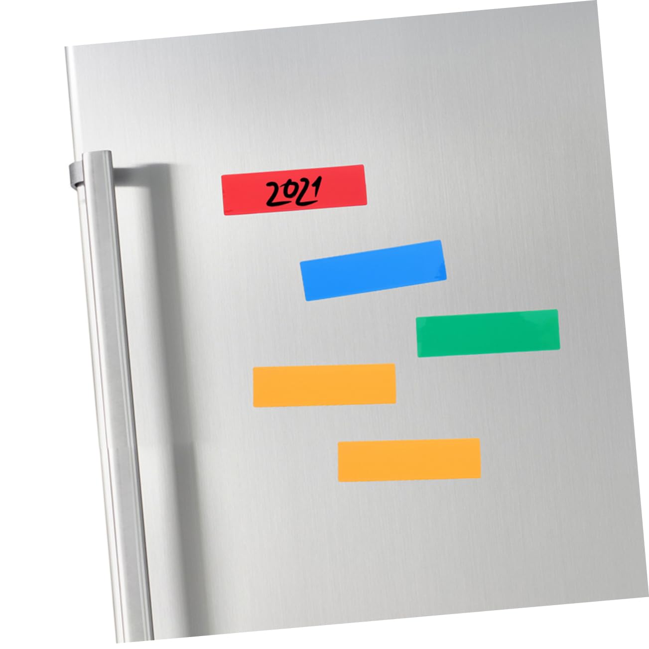 jojofuny 2 Set Etichette Magnetiche Cancellabili Colorate Targhette Magnetiche Per Frigorifero E Lavagna Pratiche E Riutilizzabili Per Ufficio Scuola 60 Pezzi*2