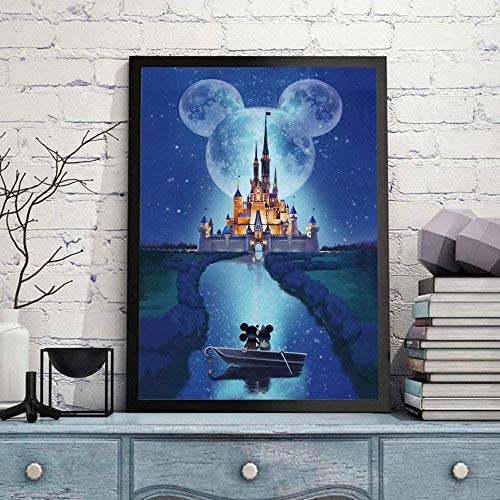 Diamond Painting,Diamant Painting Bilder,DIY Cross Stickerei Malerei Kits,Wohnzimmer Schlafzimmer B¨¹ro Wand Und Eingang Dekoration£¨30x40cm/12x16 Zoll£© – Bild 4
