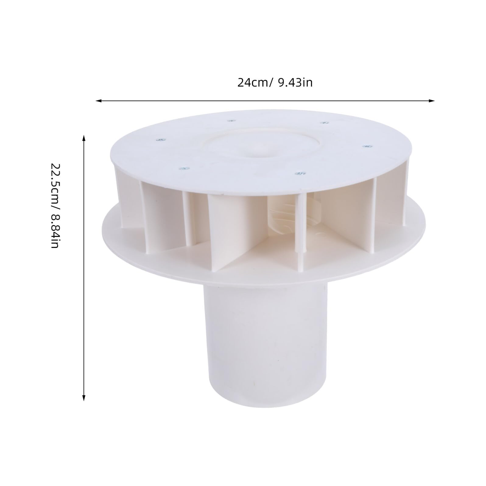 Bajante de Agua de Lluvia Sifónico PVC 110 MM Embudo de Drenaje para Canalones Conector para Gestión de Agua Pluvial Tejados Residenciales y Comerciales