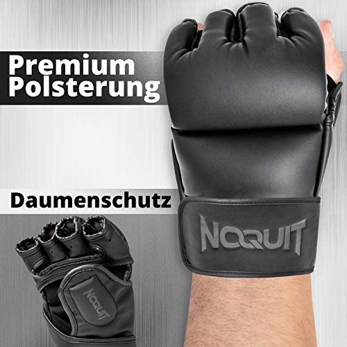 NOQUIT Premium MMA Guanti per Uomo e Donna Che Non...