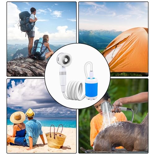 Douche portable pour camping électrique afin de se laver n'importe où sans pression d'eau - 8