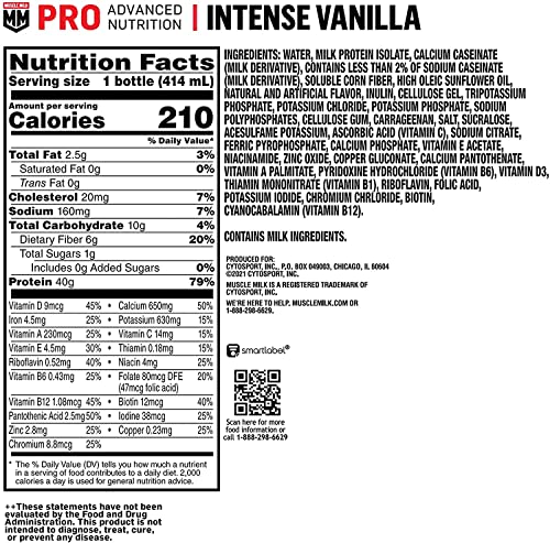 Muscle Milk 58890 Pro Advanced Nutrition Protein Shake thumb #1