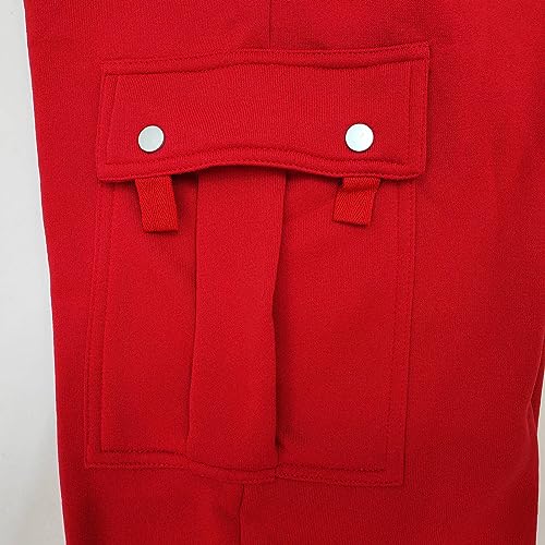 Pantalon de course pour homme molleton chaud survêtement ample de sport - 4