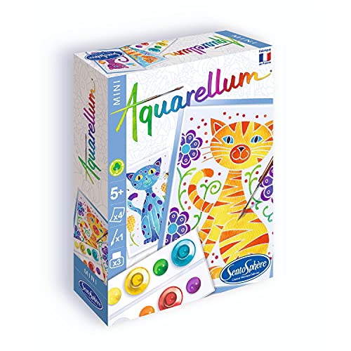 Sentosphère-Aquarellum mini gatos, multicolor, 8 unidad (paquete de 1) 0756003 Cover