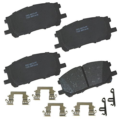 Image of Bendix Premium SBC1005 Ceramic Front Brake Pads for Lexus RX330 2006-2004, RX350 2009-2007, RX400h 2008-2006, Toyota Highlander 2007-2006