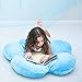 Butterfly Craze Daisy Lounge Flower Pillow - Extra Large 35 Inches, Cozy & Stylish Floor Cushion, Perfect Seating Solution for Teens & Kids, Machine Washable Aesthetic Decor, Plush Microfiber, Blue