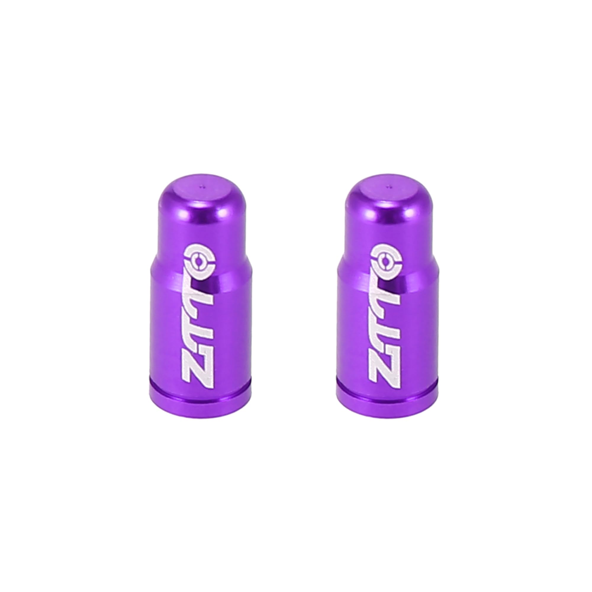 X AUTOHAUX 2pcs Aluminum Alloy Valve Caps French Type for Bicycle Purple