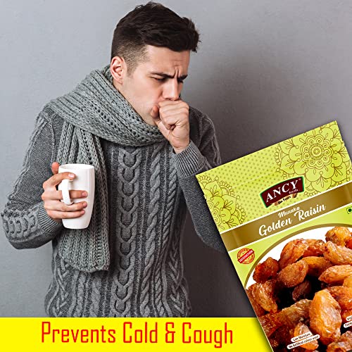 Image of Ancy Munakka 500 Grams (250 Grams X 2) - Golden Raisins | Abjosh Munakka | Boost Immunity & Vitality | Sweet Fruity Taste and Soft Chewy Texture | Healthy Snack for Kids and Office Workers
