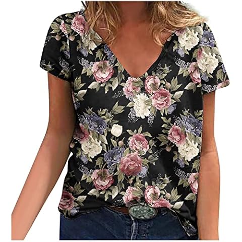 NUSGEAR Camiseta Margarita Manga Corta Talla Grande Cover