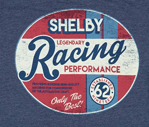 Shelby Legendary Racing Performance Navy Tee T-Shirt | Officialy Licensed Shelby® Product | 50% Cotton, 50% Polyester3