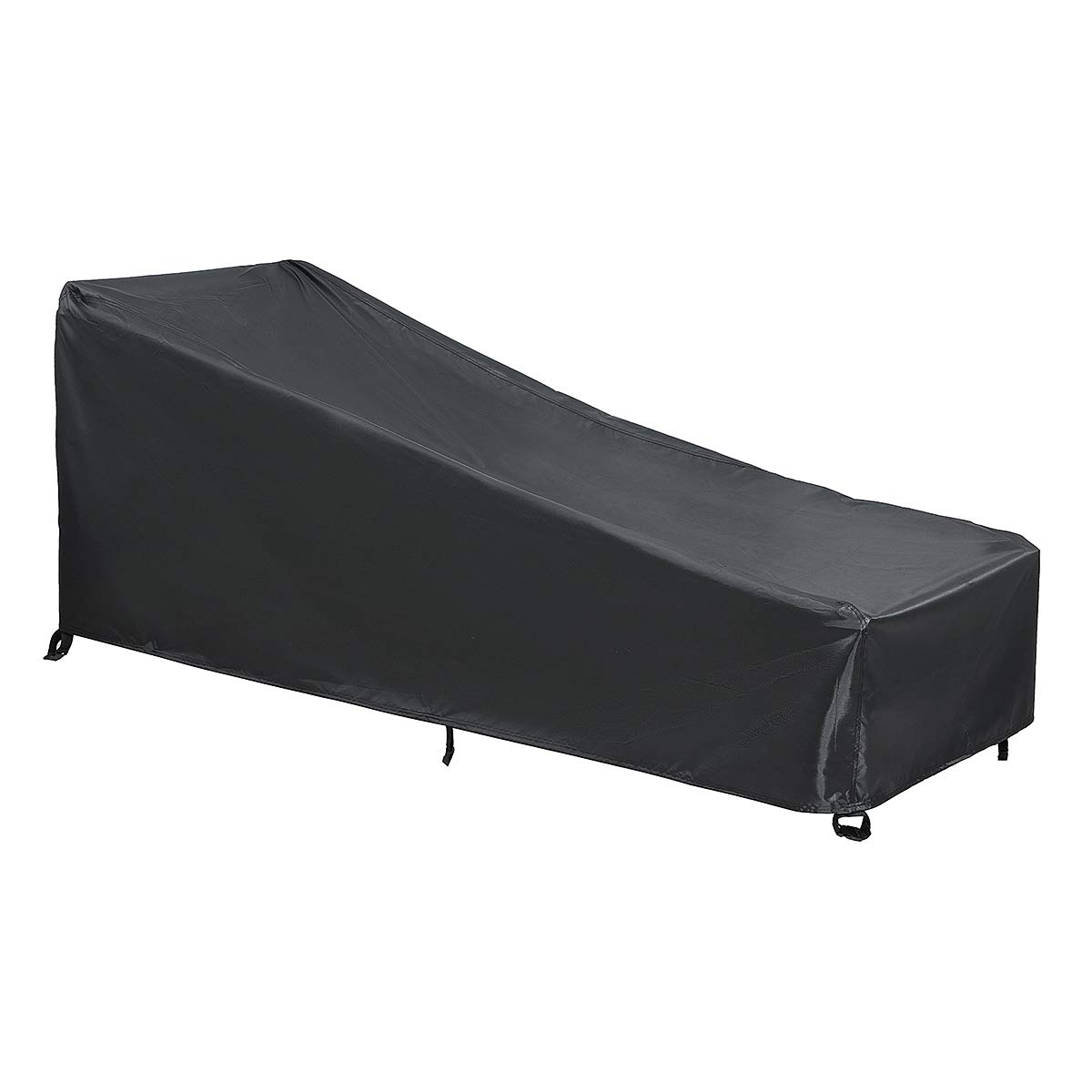 GARPROVM Housse de chaise longue de jardin, housse de protection pour chaise longue 200x75x40/70cm, tissu Oxford 420D imperméable anti-poussière, bâche pour chaise longue résistante aux intempéries