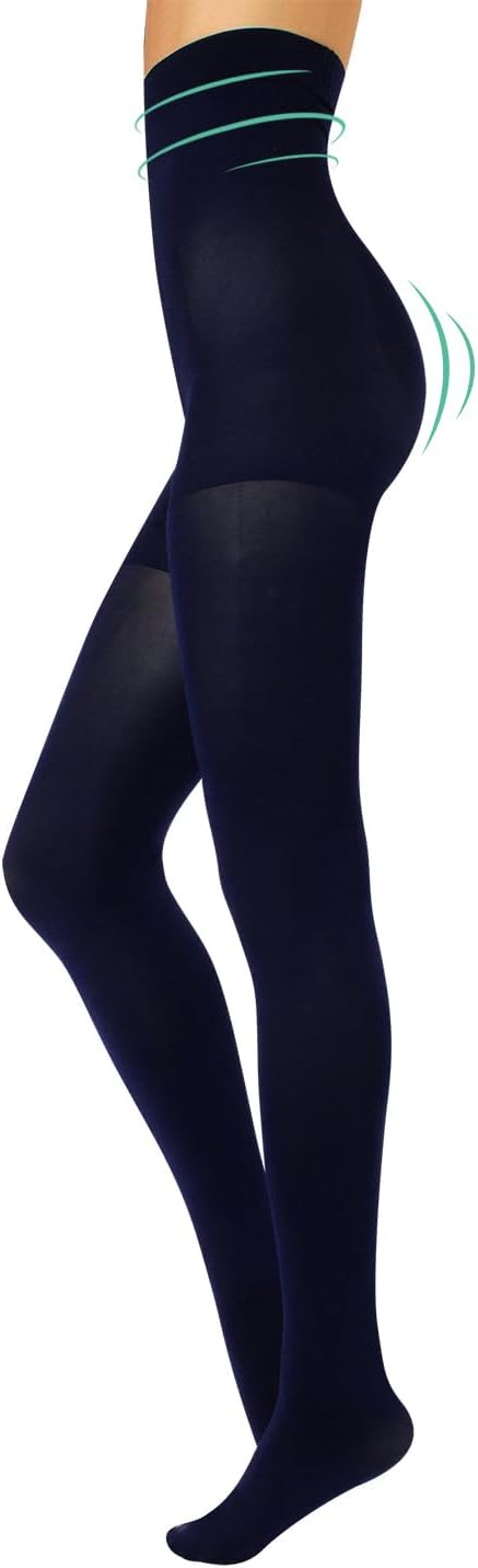 HIGH WAIST PANTYHOSE | OPAQUE SHAPING TIGHTS | WINTER PANTYHOSE | 80 DEN | BLACK | S, M, L, XL | ITALIAN HOSIERY |