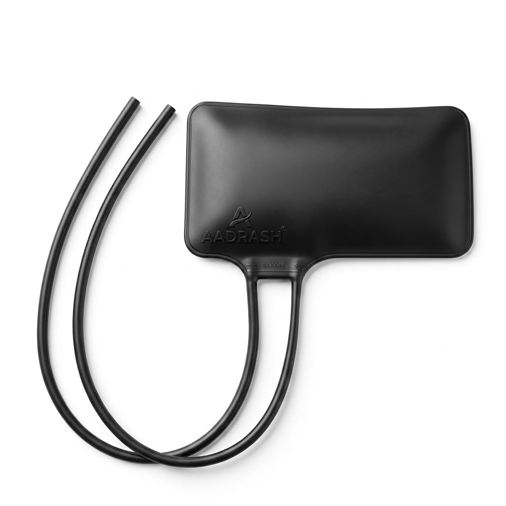 Sphygmomanometer Bp Monitor Arm Cuff Rubber Bladder Double Tube (Black Color)-image-8