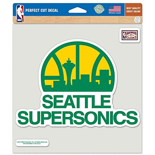 Seattle Supersonics Full Color Die Cut Decal - 8' X 8'