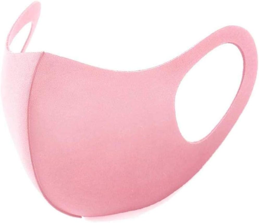 DragonPad Men Women Washable Breathable Mask Reusable Windproof Dustproof Slim Face Sponge Mask Pink