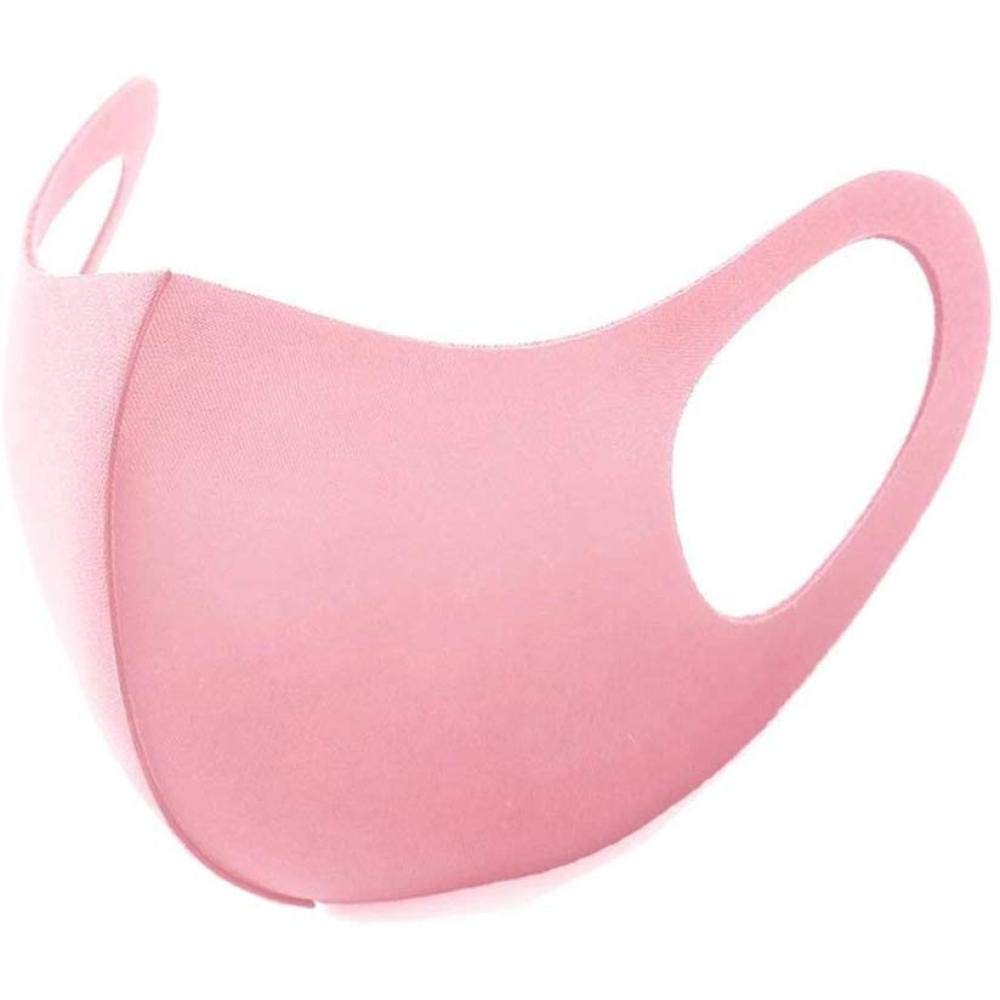 DragonPad Men Women Washable Breathable Mask Reusable Windproof Dustproof Slim Face Sponge Mask Pink